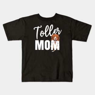 Toller Mom With A Puppy Hanging Kids T-Shirt